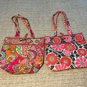 2 Vera Bradley tote bags